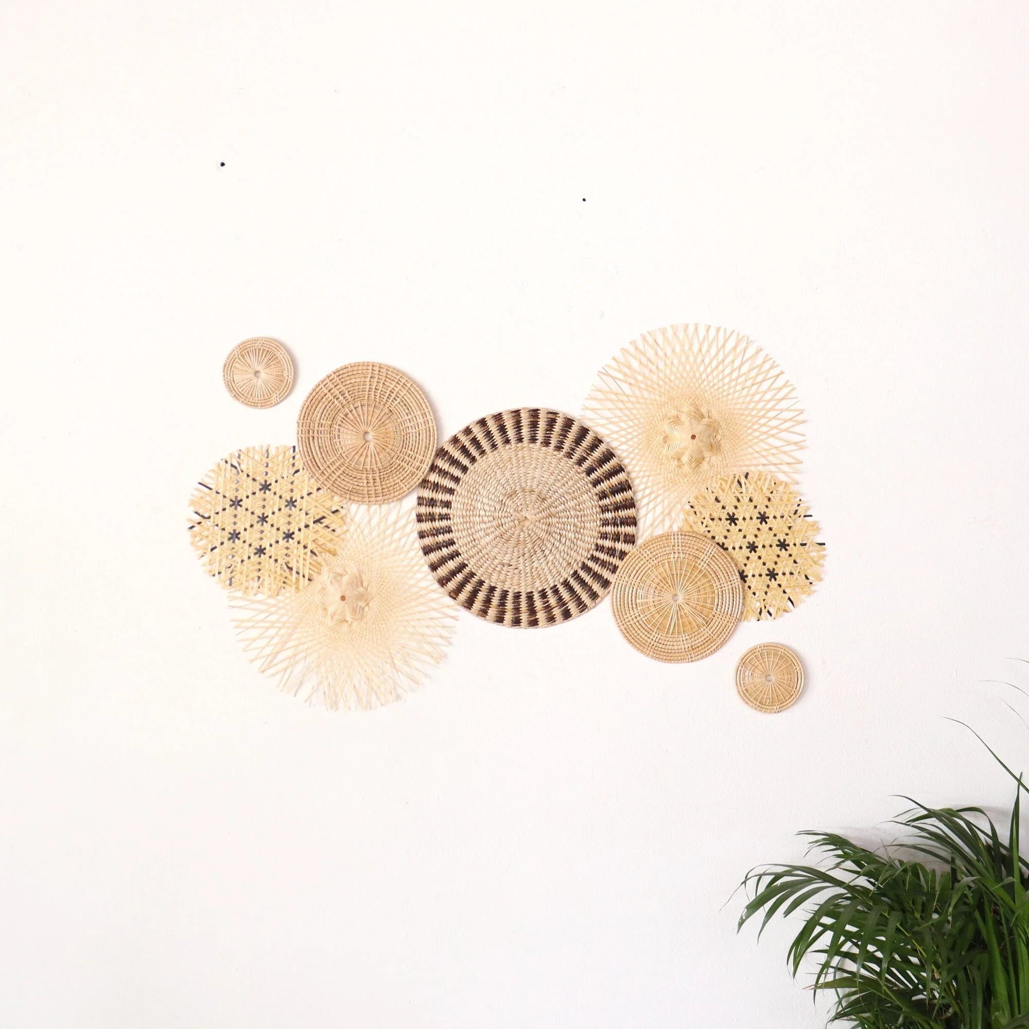 Pri Ya Korn - Wall Art DeCor Hanging Set Of 9 By Thaihome