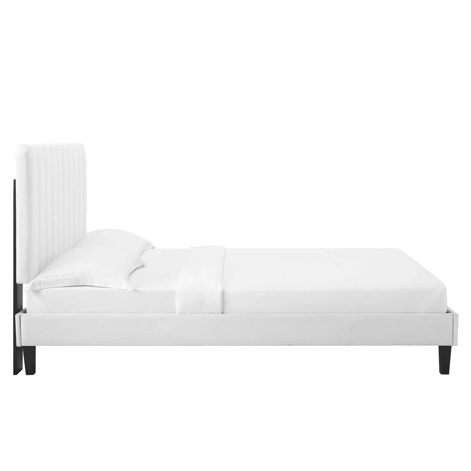 Reagan King Performance Velvet Platform Bed By Modway - MOD-7078 - Image 123
