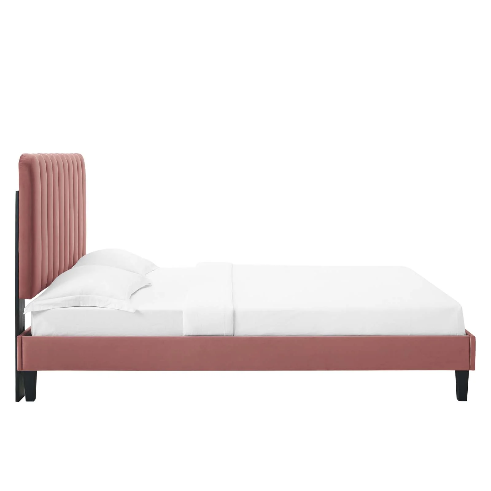 Reagan King Performance Velvet Platform Bed By Modway - MOD-7078 - Image 27