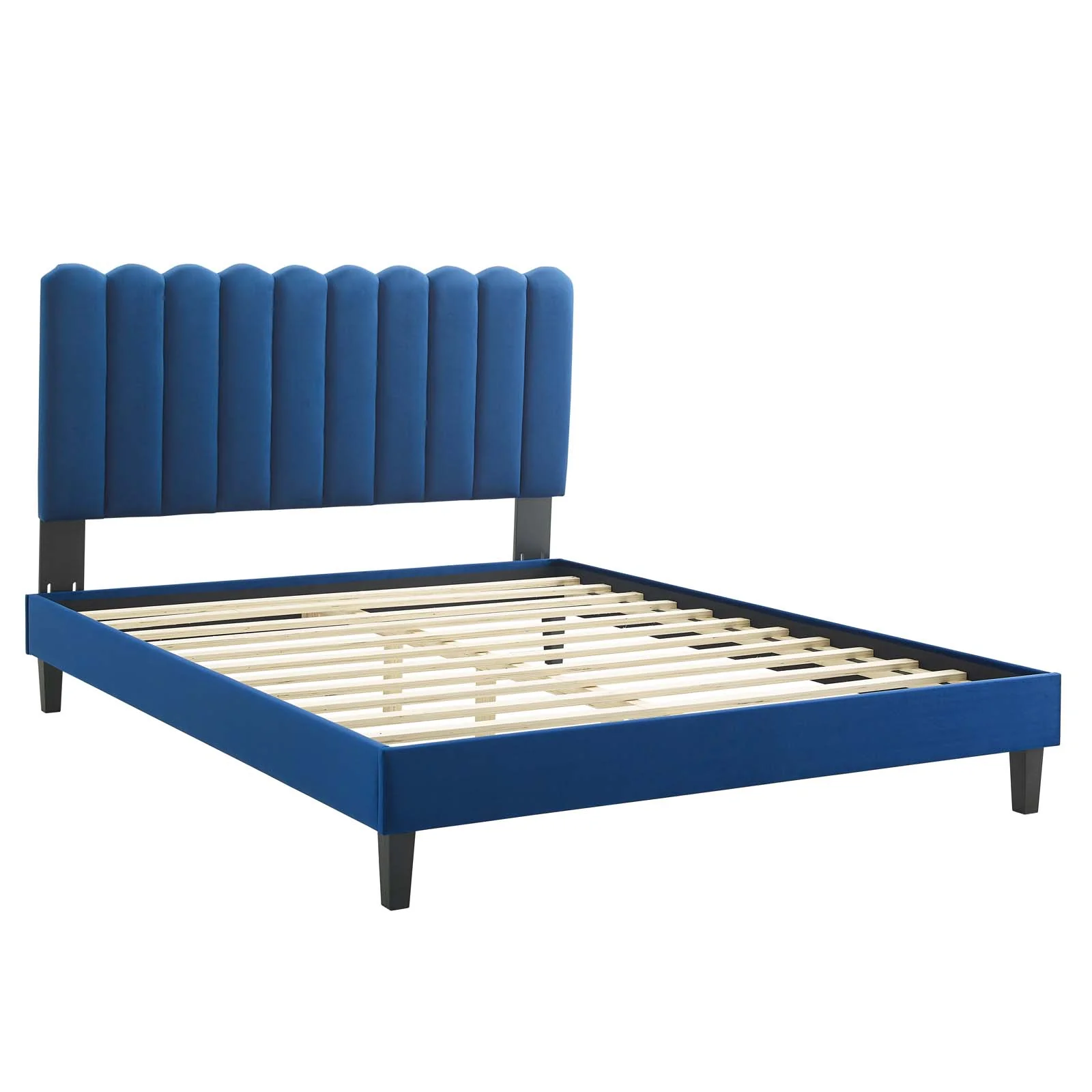 Reagan King Performance Velvet Platform Bed By Modway - MOD-7078 - Image 74