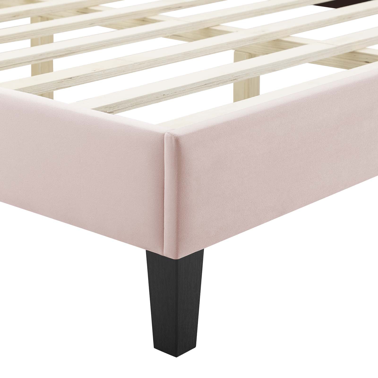 Reagan King Performance Velvet Platform Bed By Modway - MOD-7078 - Image 93