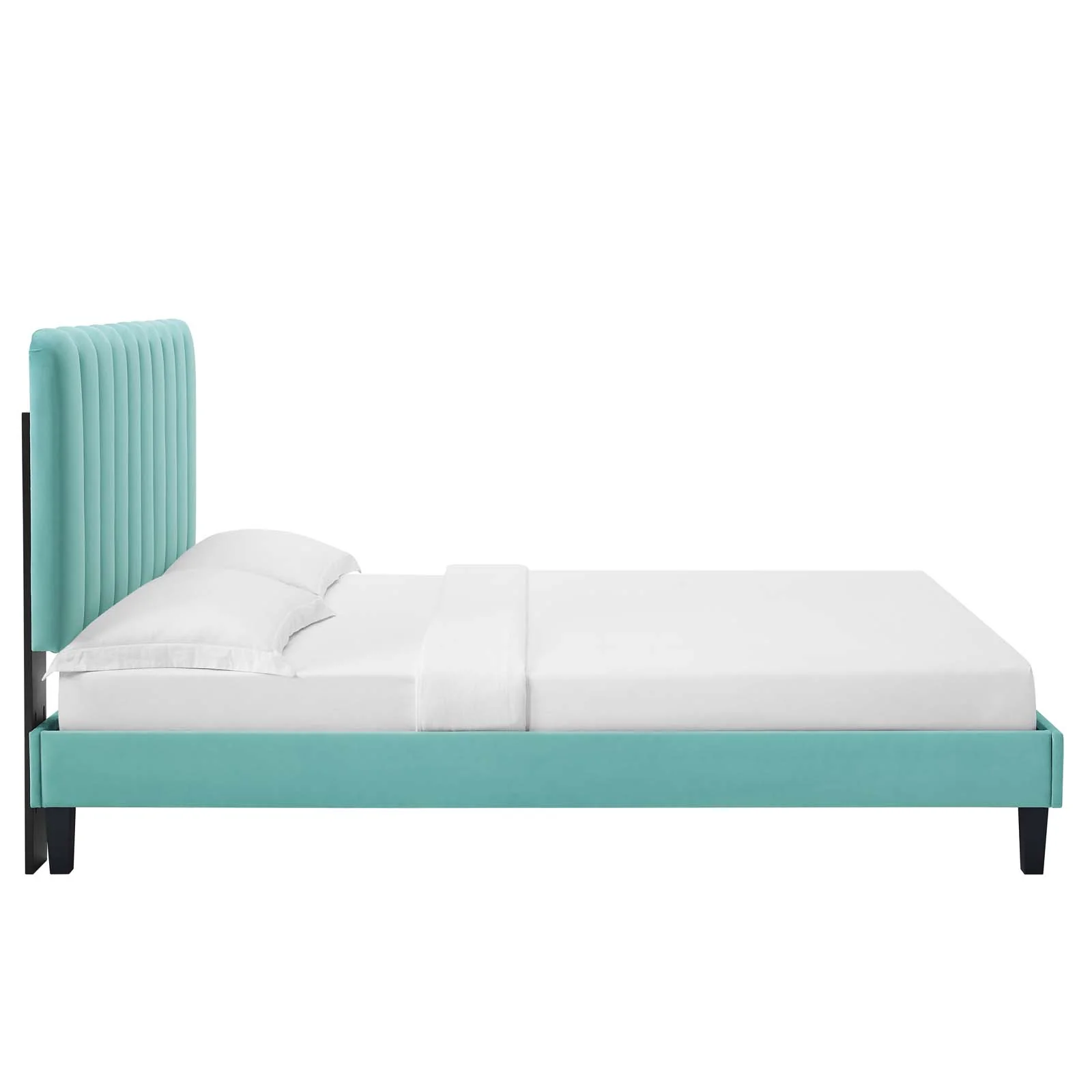 Reagan Queen Performance Velvet Platform Bed By Modway - MOD-6588 - Image 59