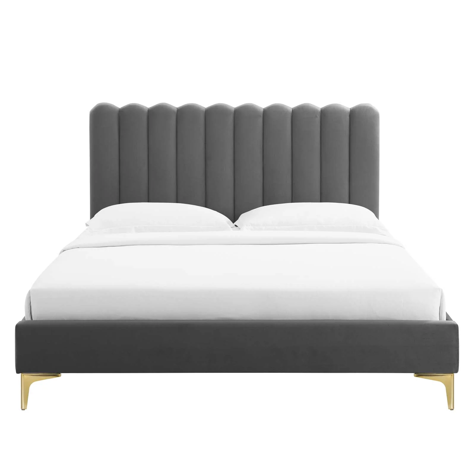 Reagan Twin Performance Velvet Platform Bed By Modway - MOD-6885 - Image 12