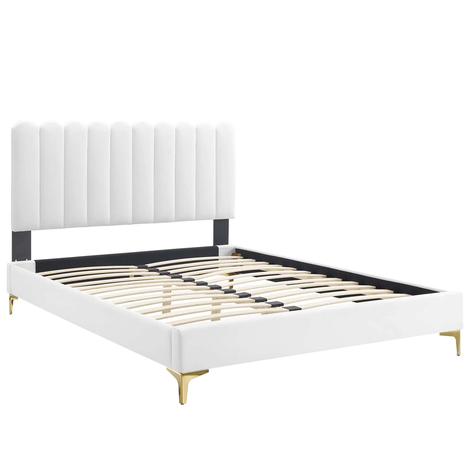 Reagan Twin Performance Velvet Platform Bed By Modway - MOD-6885 - Image 122
