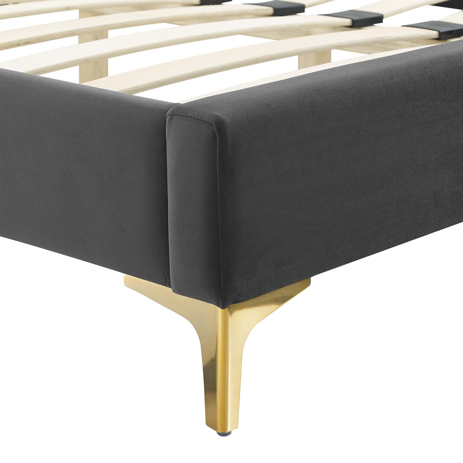 Reagan Twin Performance Velvet Platform Bed By Modway - MOD-6885 - Image 13