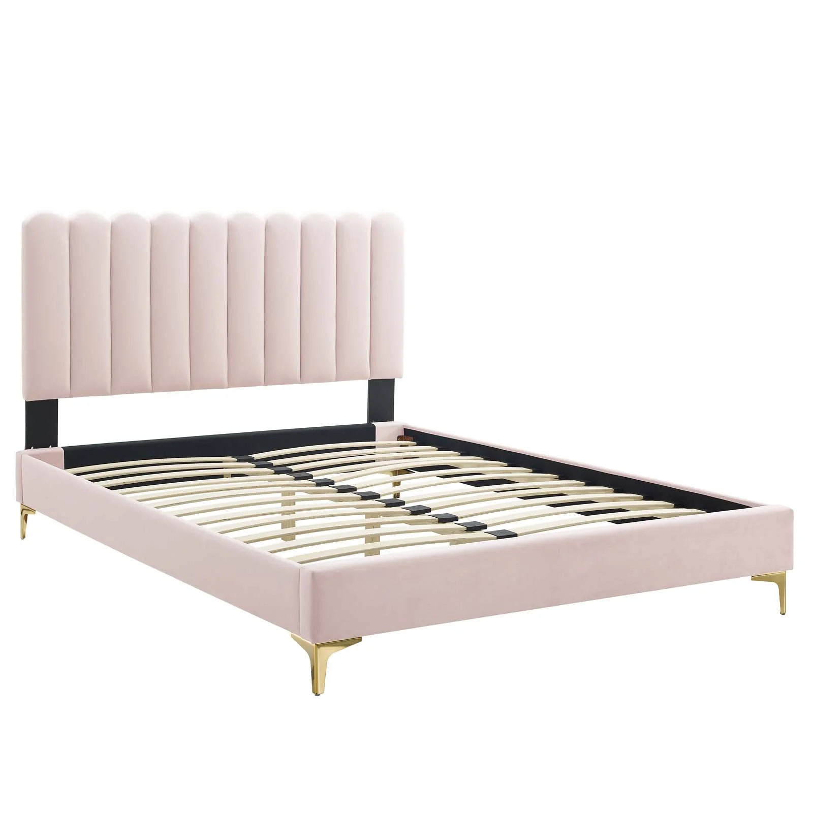 Reagan Twin Performance Velvet Platform Bed By Modway - MOD-6885 - Image 90