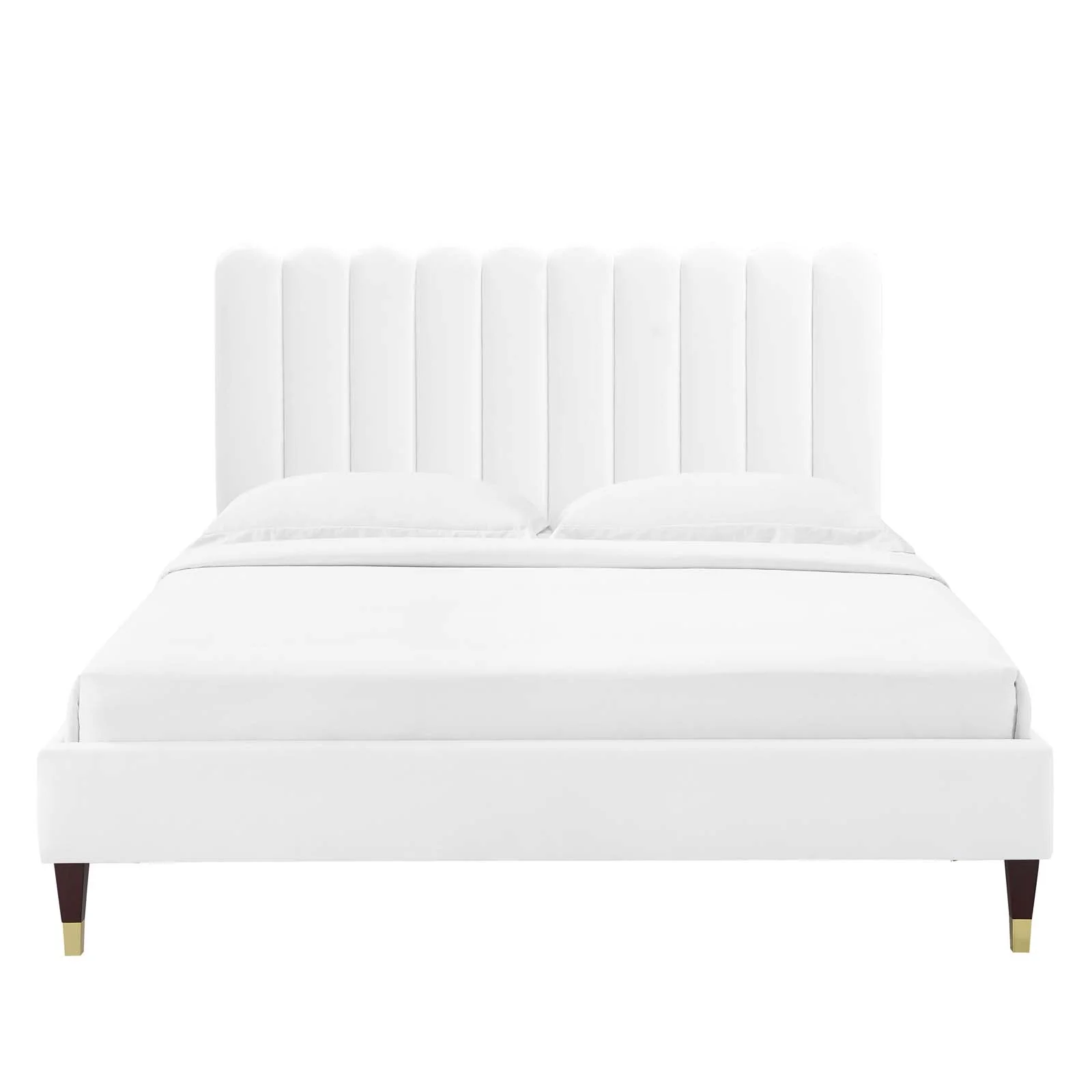 Reagan Twin Performance Velvet Platform Bed By Modway - MOD-6886 - Image 124