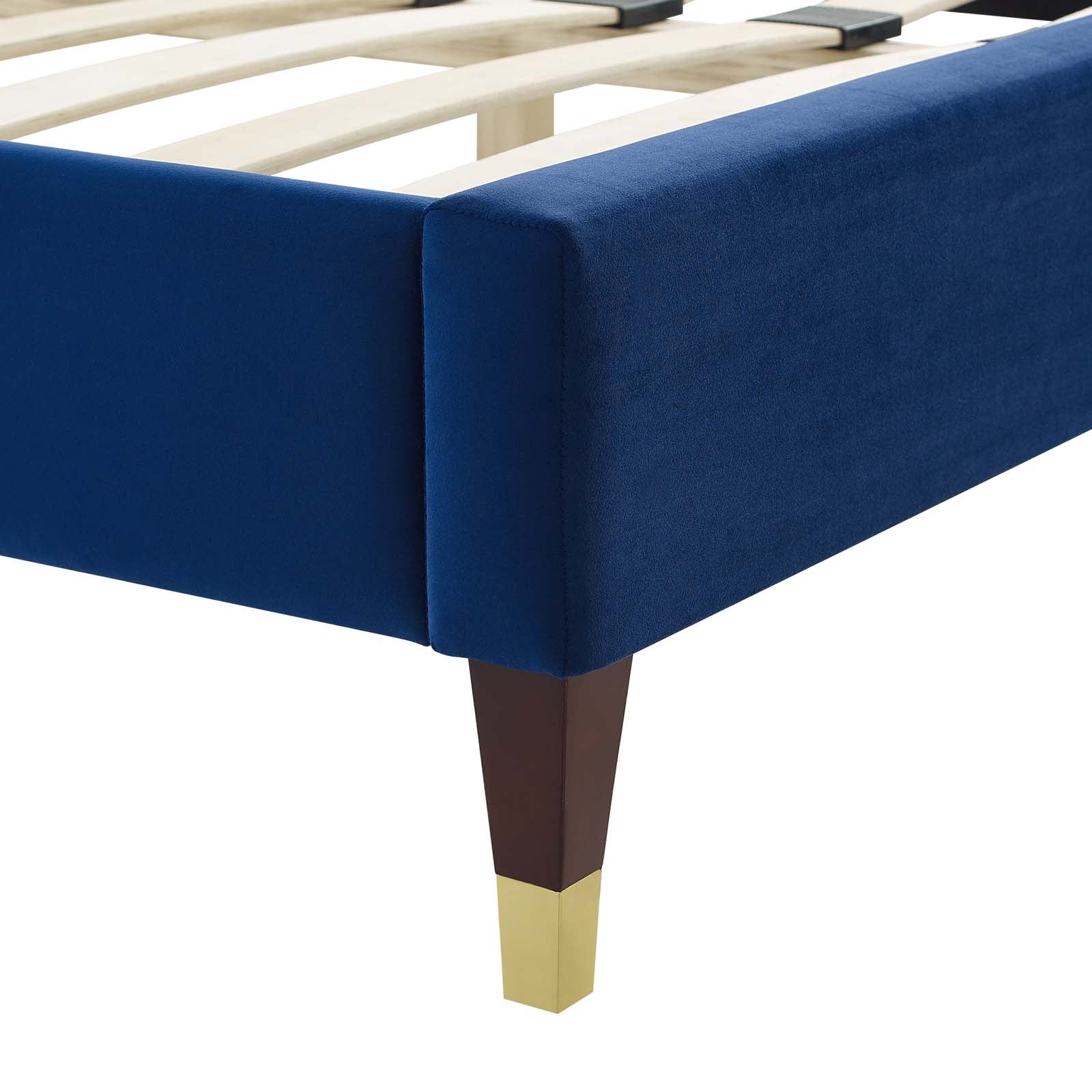 Reagan Twin Performance Velvet Platform Bed By Modway - MOD-6886 - Image 77