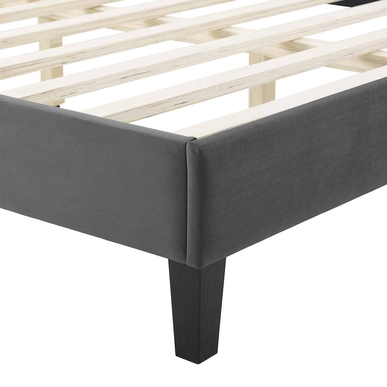 Reagan Twin Performance Velvet Platform Bed By Modway - MOD-6887 - Image 13