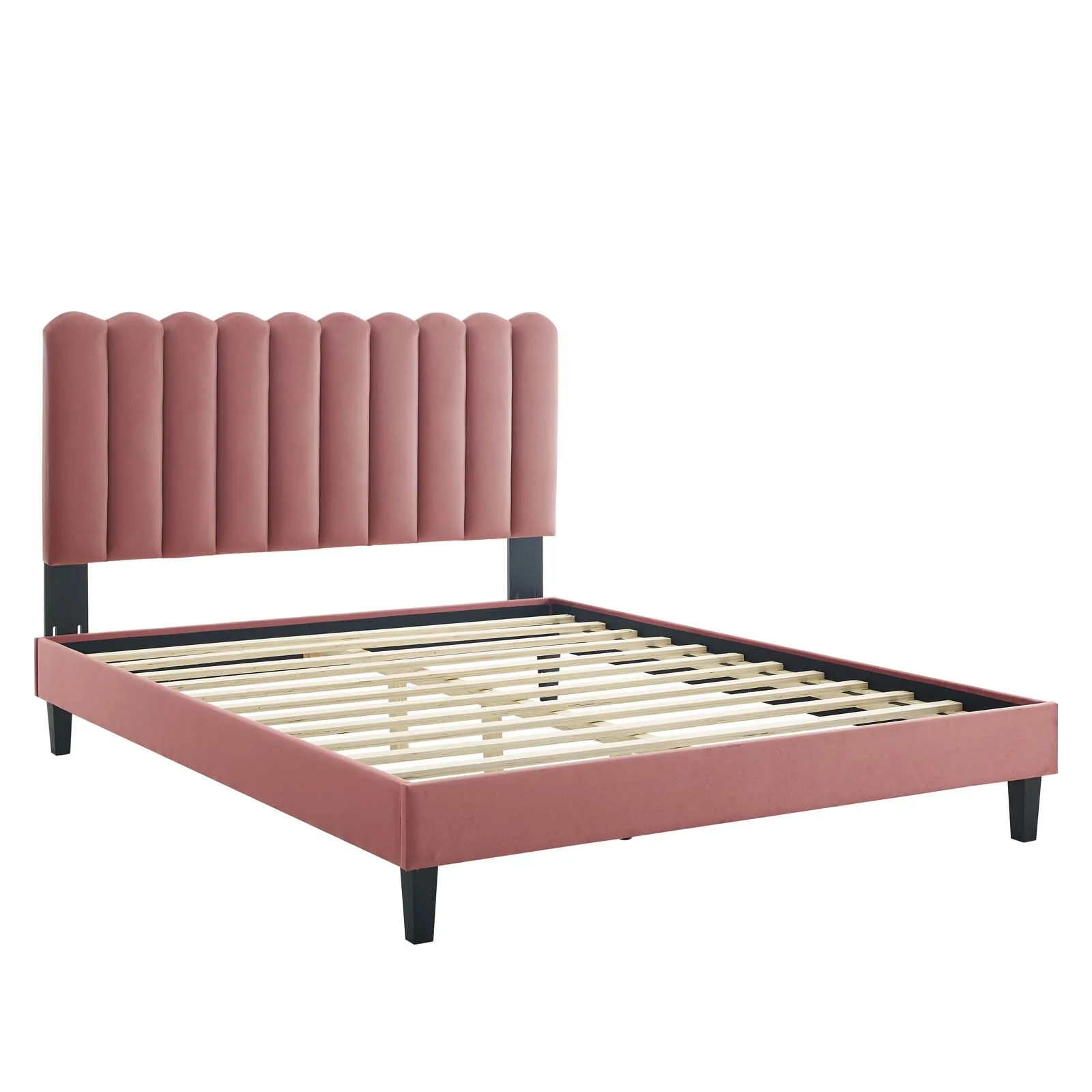 Reagan Twin Performance Velvet Platform Bed By Modway - MOD-6887 - Image 26