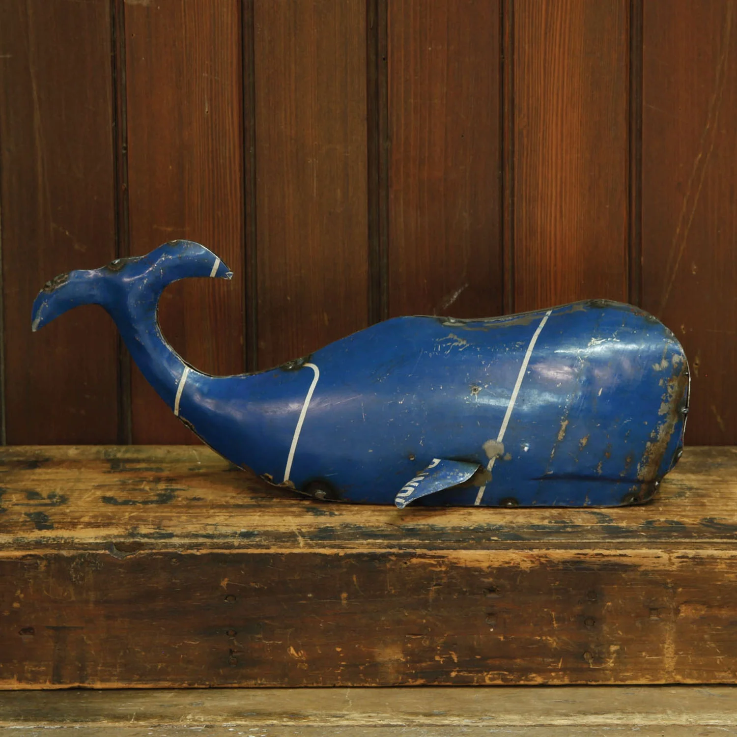 ReclaiMedium Metal Whale Set Of 2 By HomArt