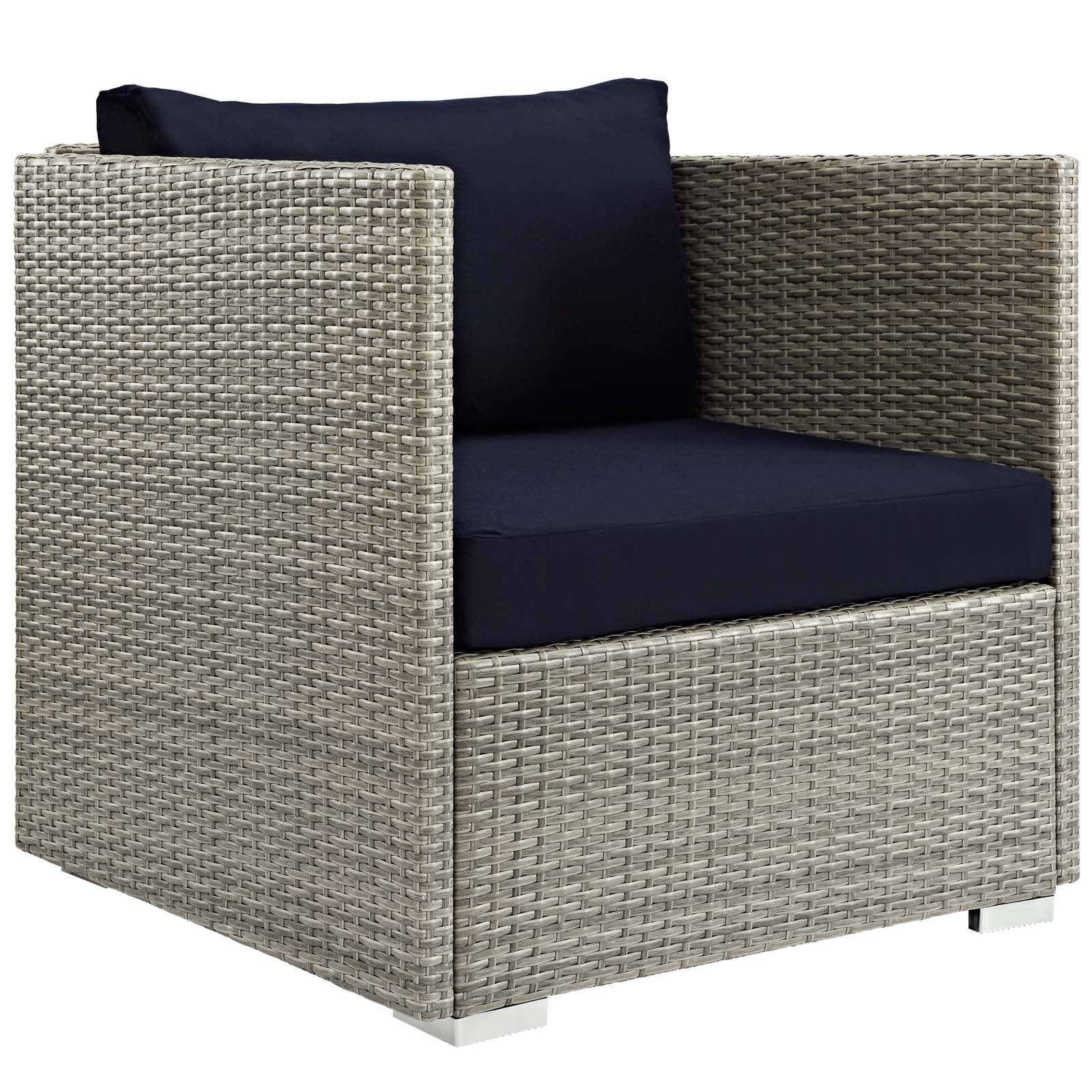 Repose 3 Piece Outdoor Patio Sunbrella® Sectional Set By Modway - EEI-3007 - Image 4