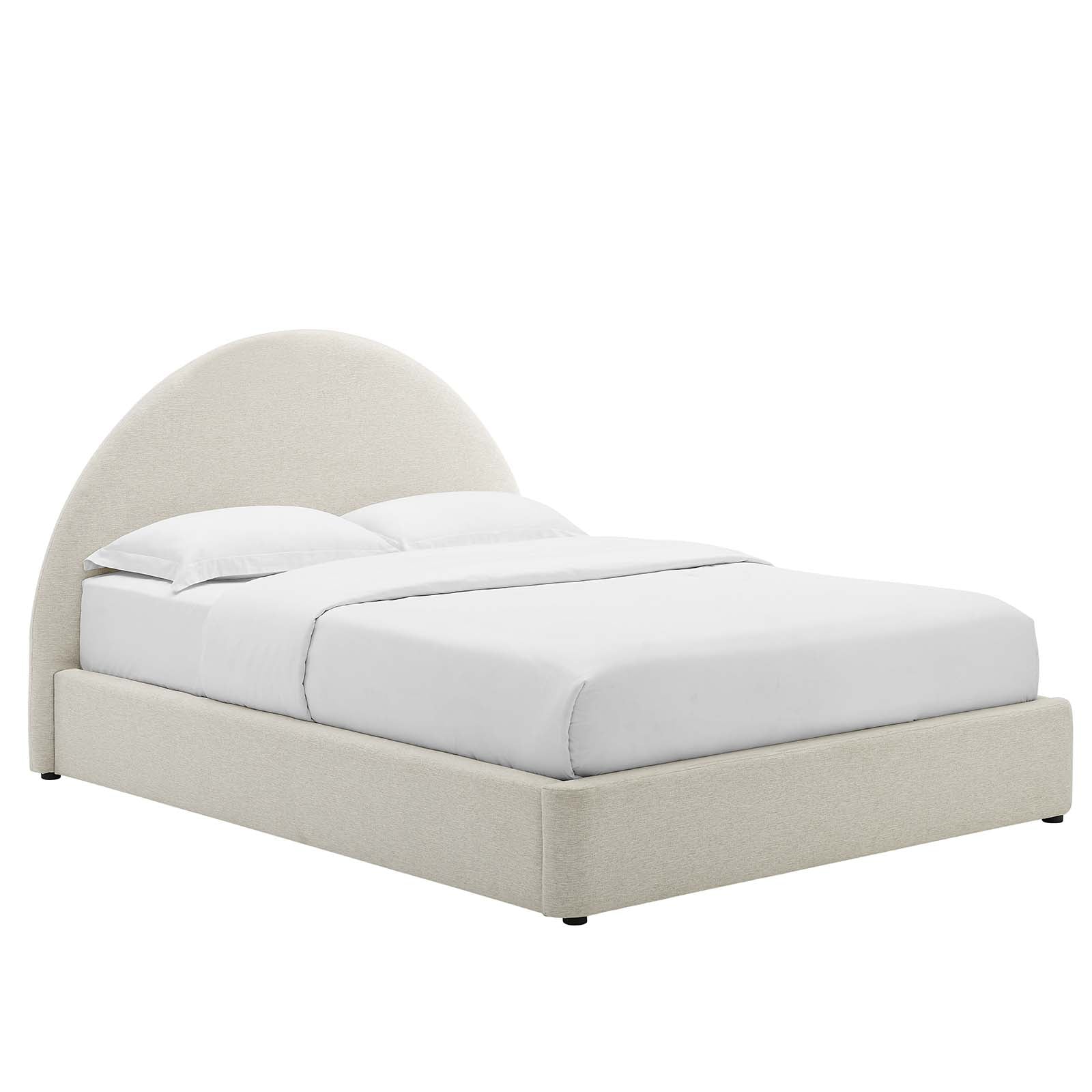 Resort Upholstered Fabric Arched Round Queen Platform Bed By Modway - MOD-7132