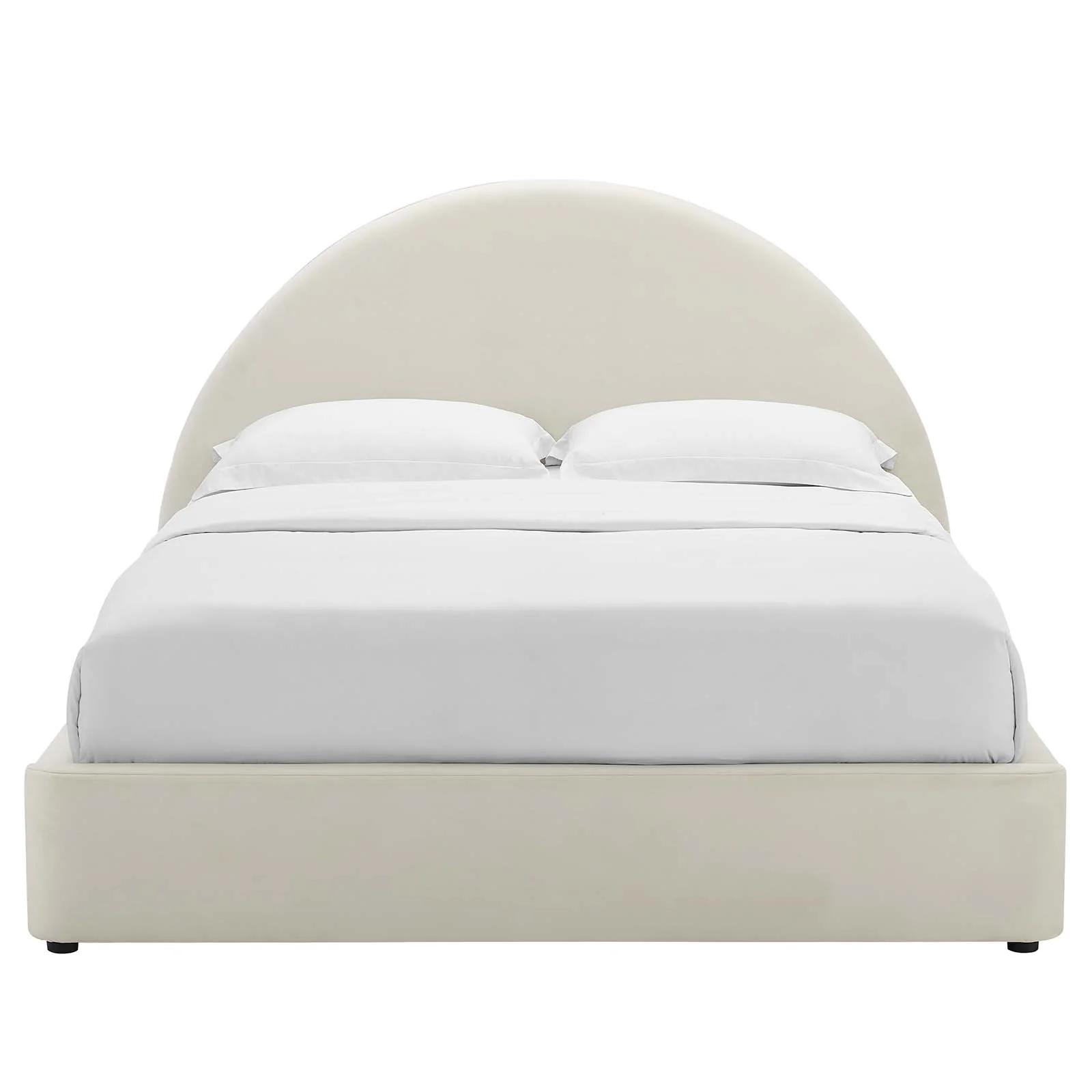 Resort Upholstered Fabric Arched Round Queen Platform Bed By Modway - MOD-7132 - Image 28