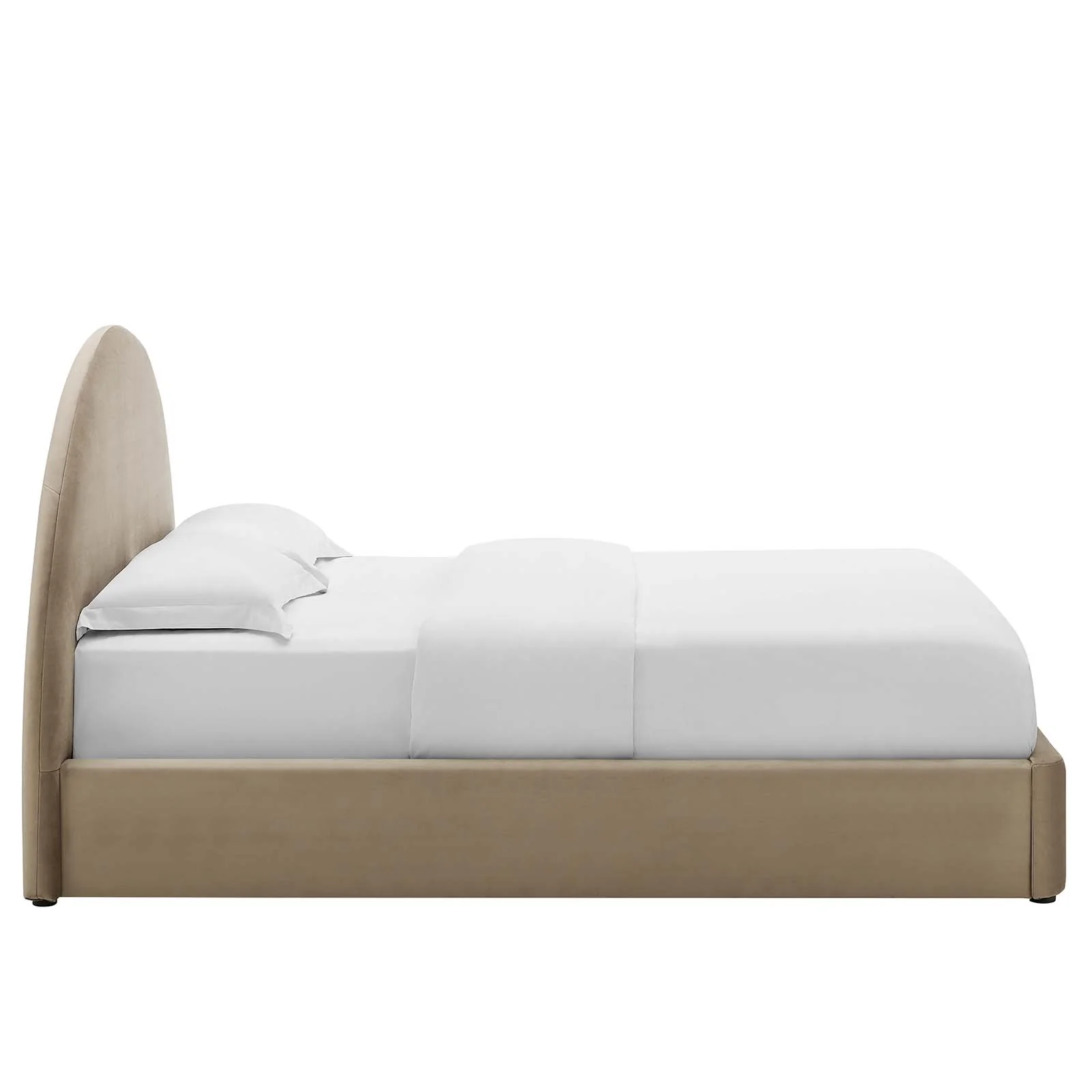 Resort Upholstered Fabric Arched Round Queen Platform Bed By Modway - MOD-7132 - Image 35