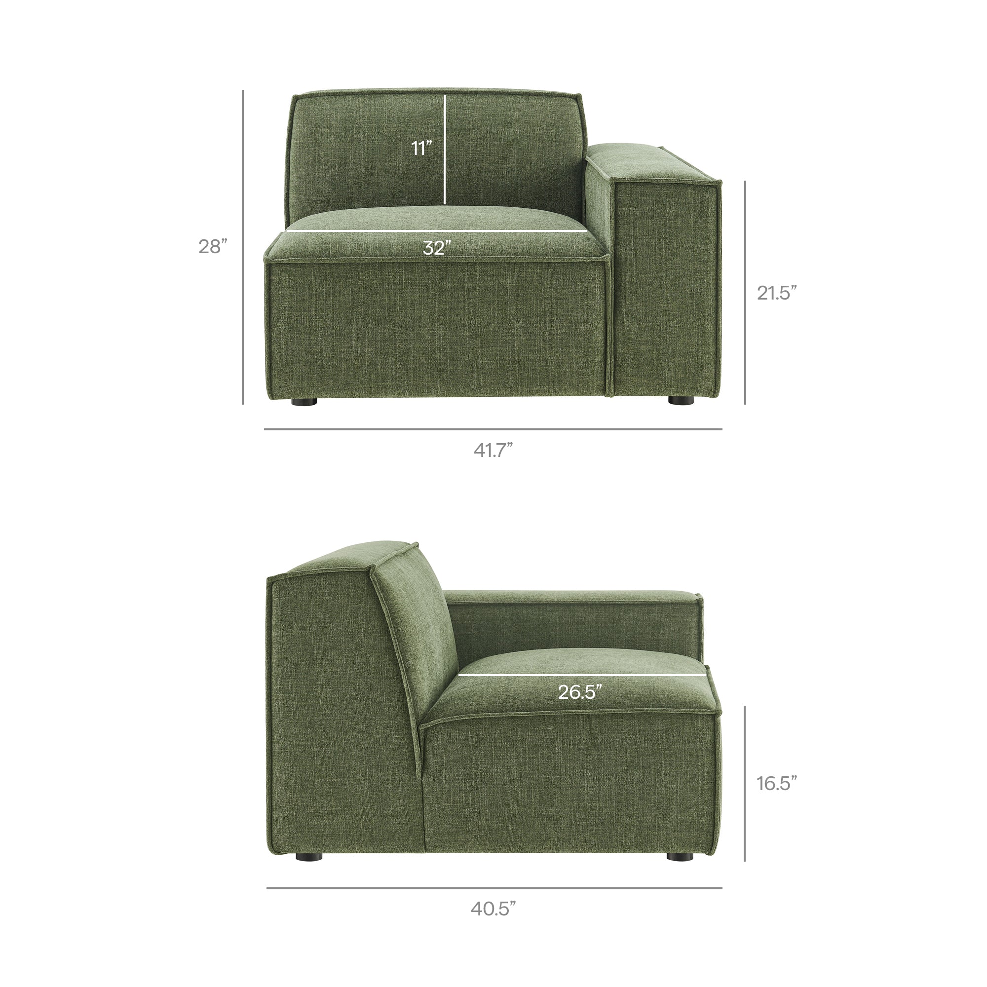 Restore 2-Piece Performance Fabric Upholstered Modular Loveseat by Modway - Image 20