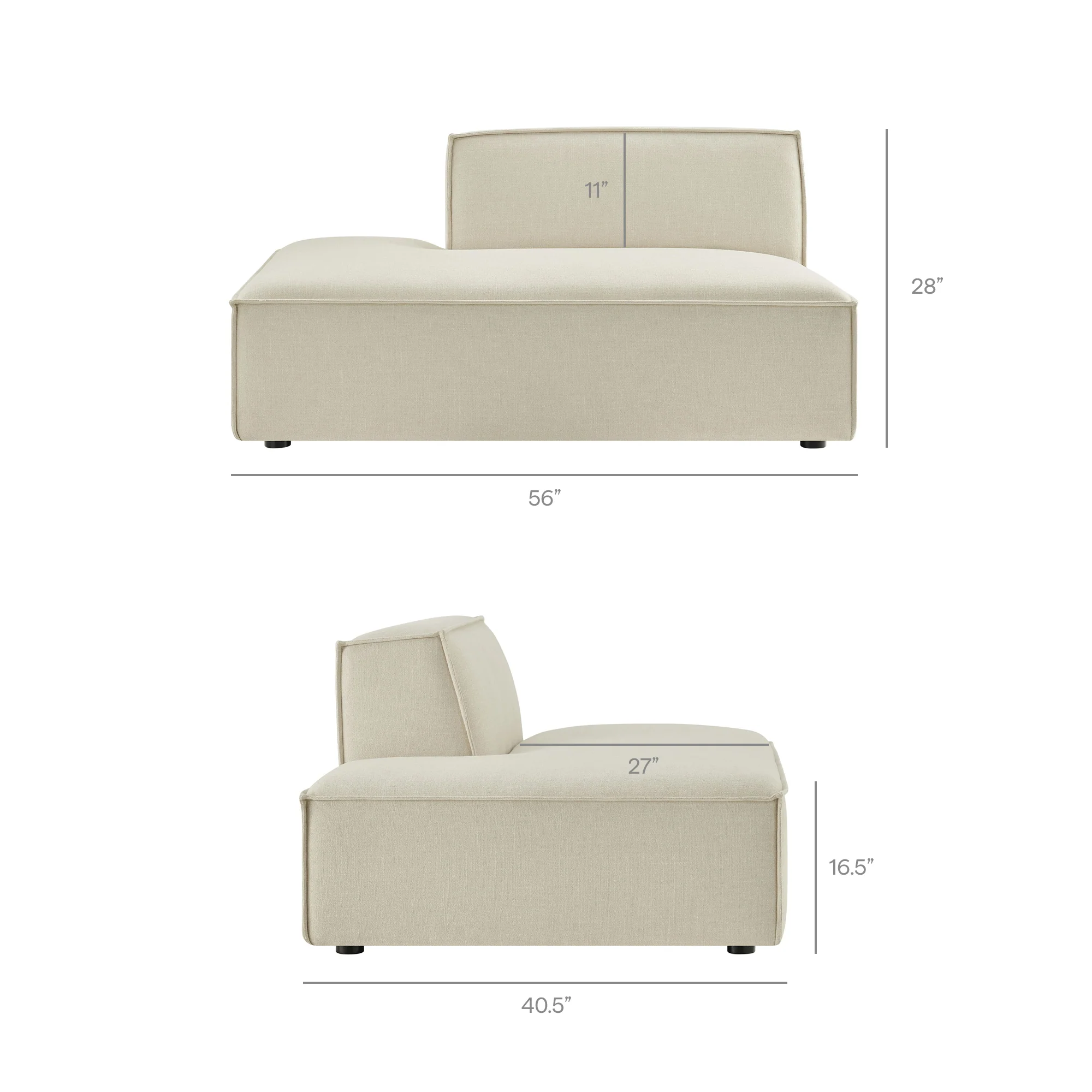 Restore 6-Piece Performance Fabric Upholstered U-Shaped Sectional Sofa by Modway - Image 9