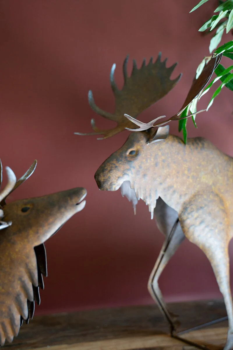 Rustic Metal Elk By Kalalou - Image 3