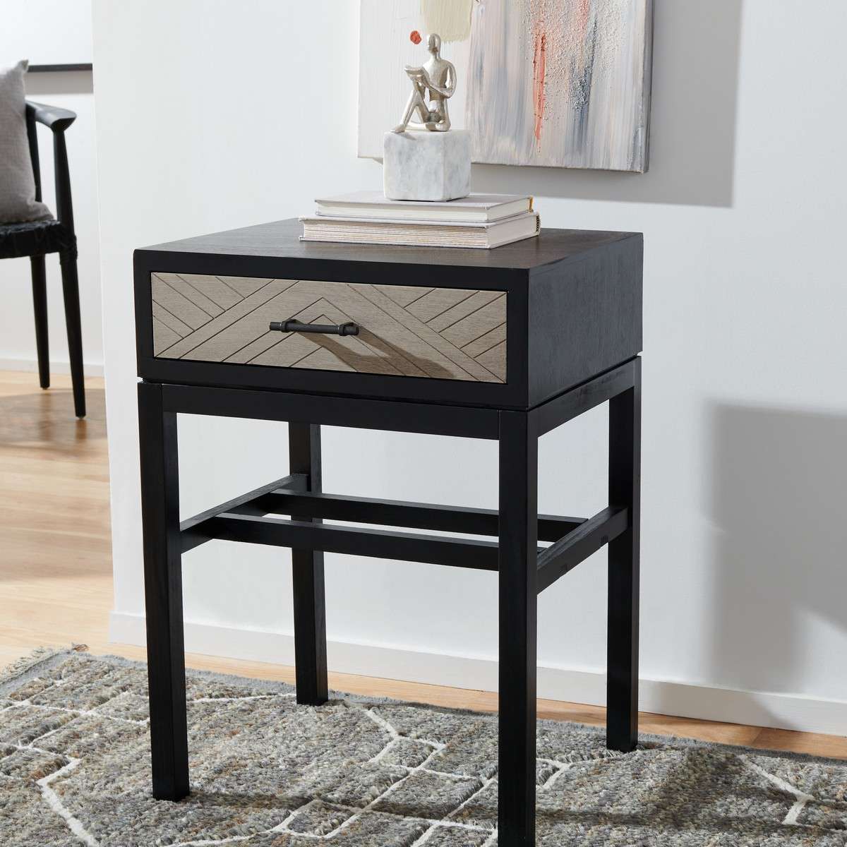 Safavieh Ajana 1 Drawer Accent Table - Black