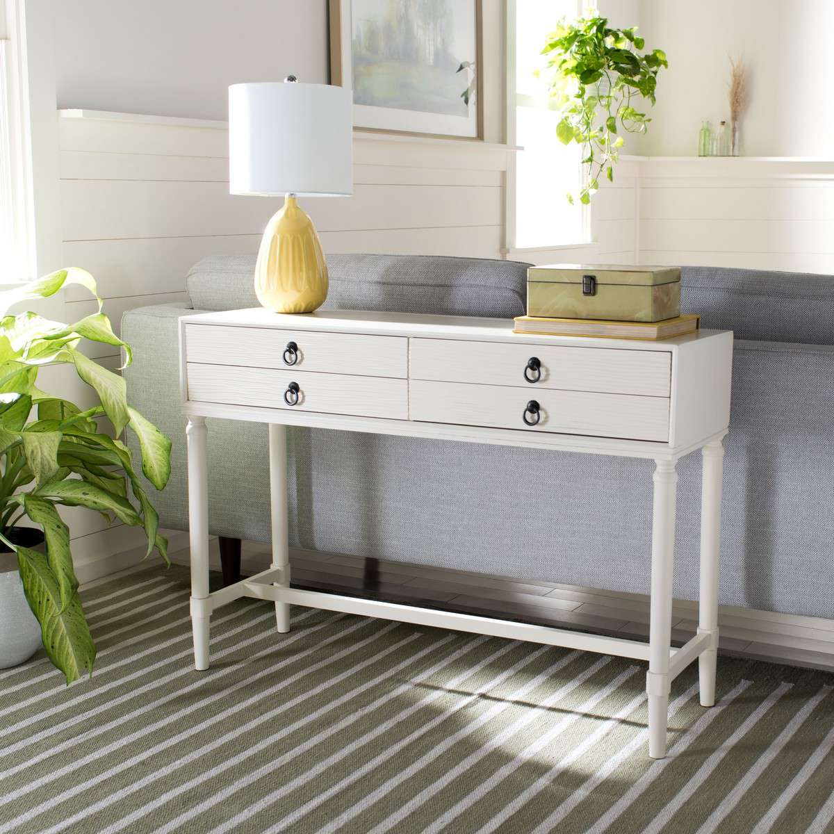 Safavieh Aliyah 4Drw Console Table - White