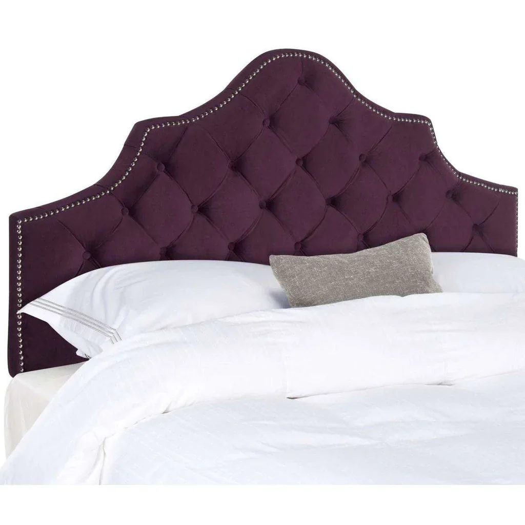 Safavieh Arebelle King Headboard King Size - Aubergine - Image 2