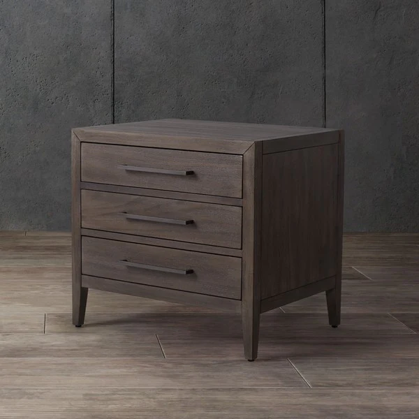 Safavieh Ariella 3 Drawer Wd Nightstand - Light Brown