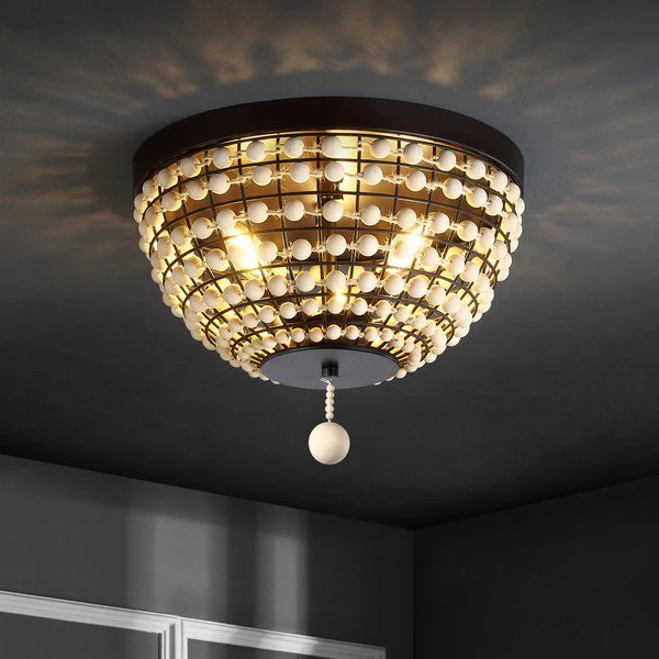 Safavieh Bolson Chandelier - Natural Wood