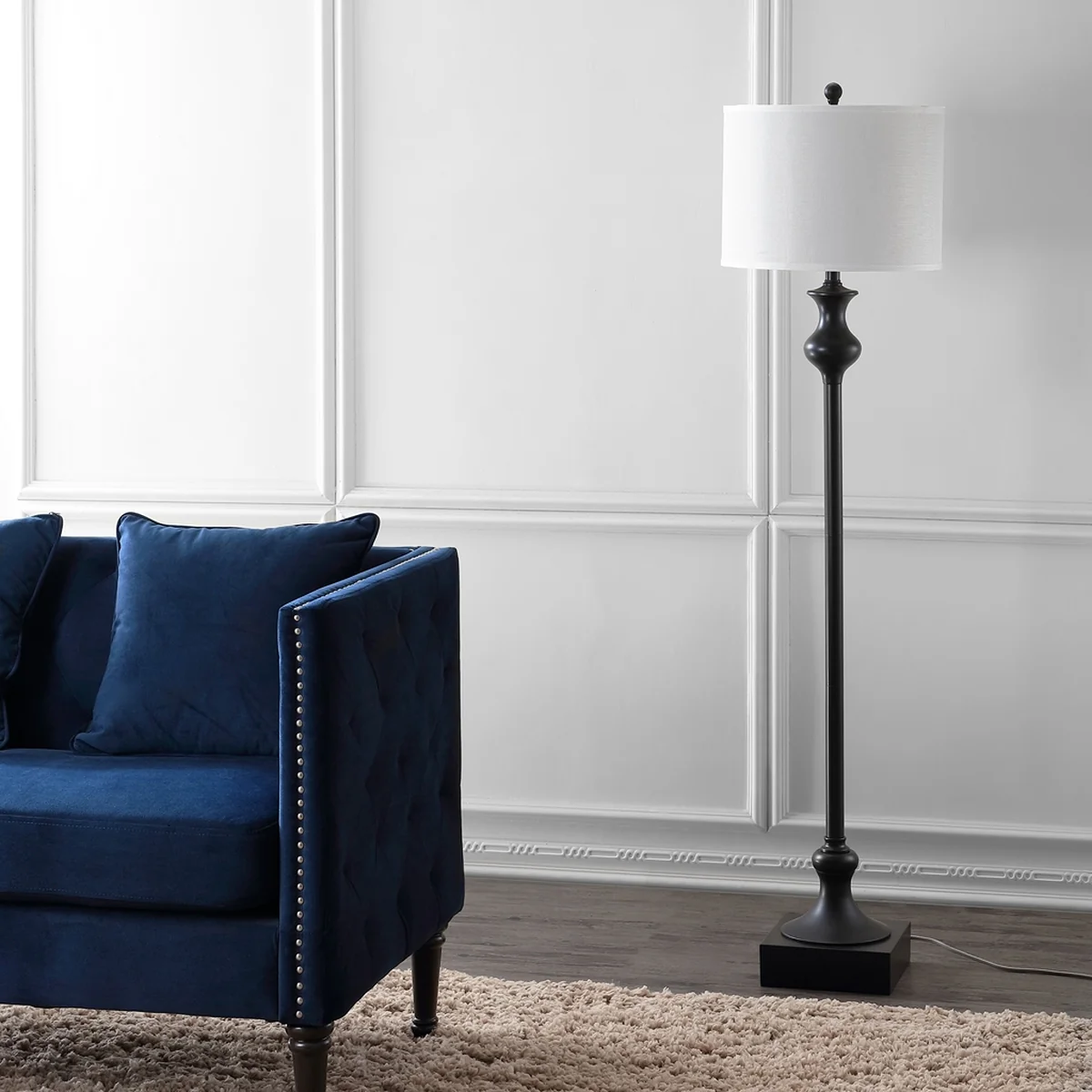 Safavieh Brewster 61.5-Inch H Floor Lamp - Oil Rubbed Bronze (Black)