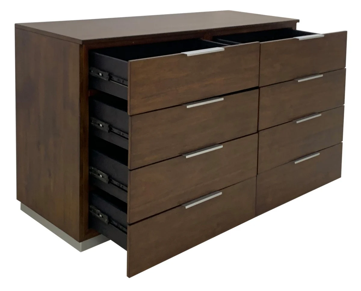 Safavieh Brylin 8 Drawer Dresser - Dark Walnut
