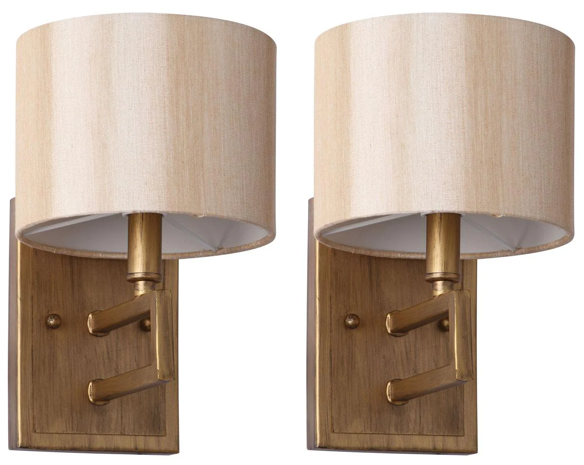 Safavieh Catena Antique Gold 9.5-Inch H Sconce Set Of 2 - Antique Gold