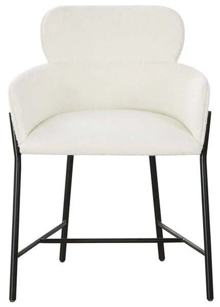 Safavieh Charlize Velvet Dining Chair - Ivory - Image 2
