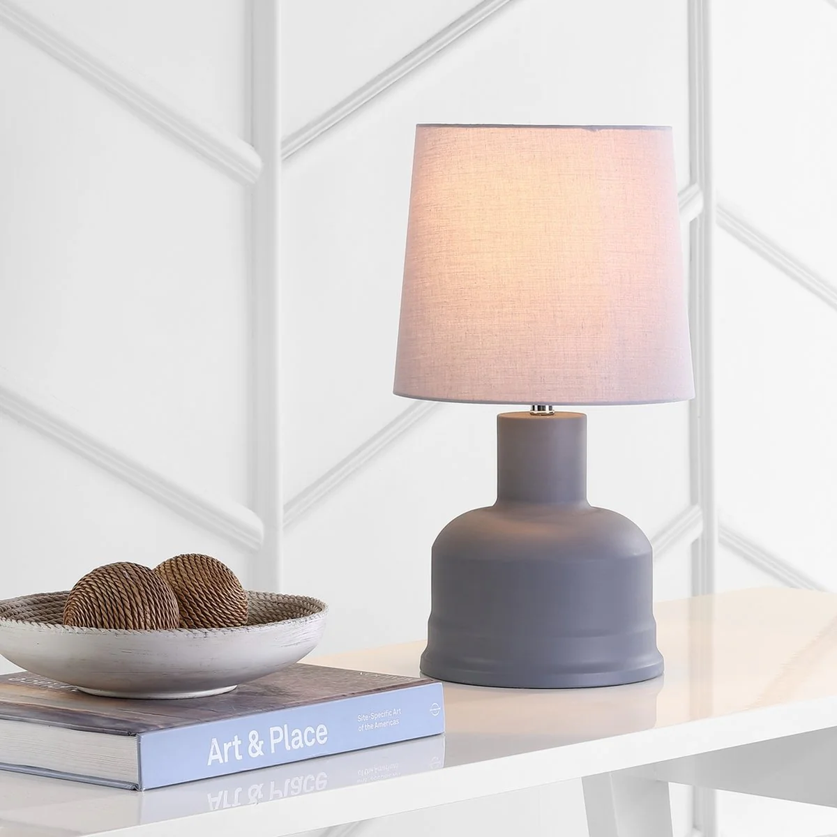 Safavieh Dahlia Table Lamp Set Of 2 - Dark Grey