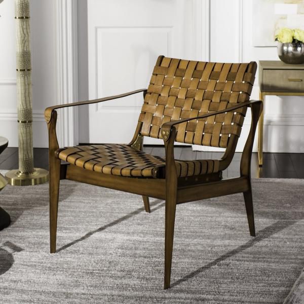 Safavieh Dilan Safari Chair - Light Brown