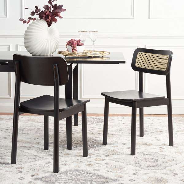 Safavieh Egon Dining Chair Set Of 2 - Black