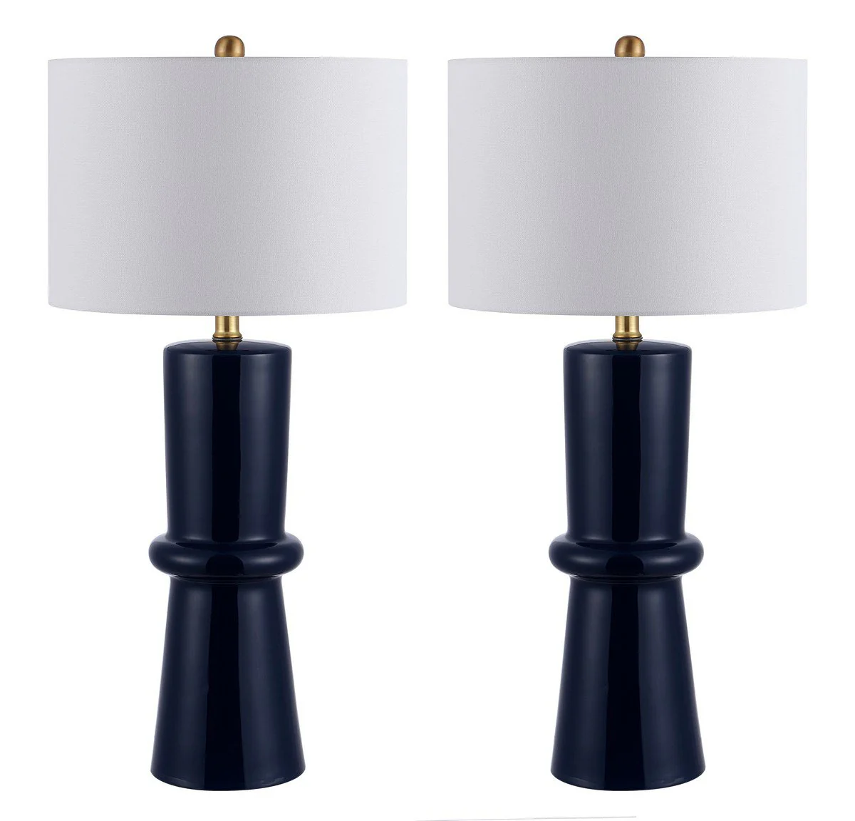 Safavieh Ellaria Ceramic Table Lamp Set Of 2 - Navy