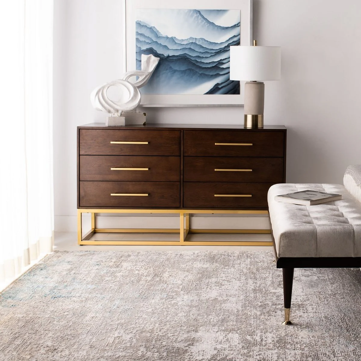Safavieh Estelle Dresser - Walnut