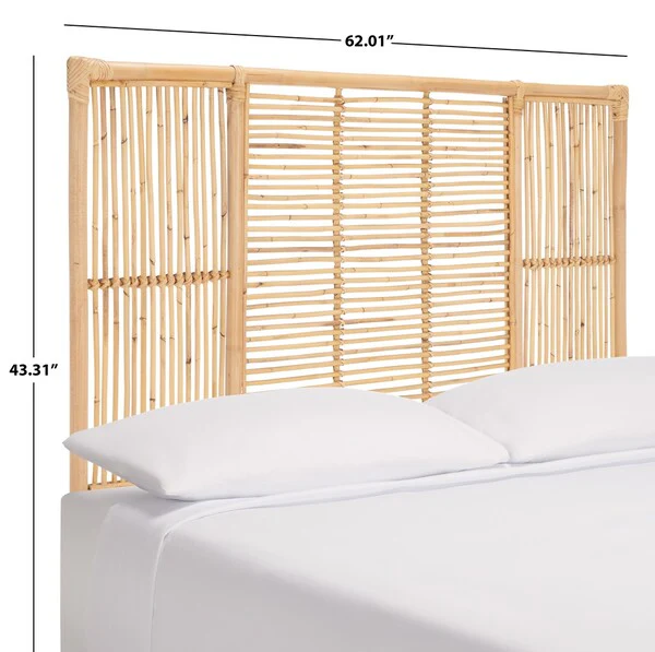 Safavieh Falyn Rectangle Headboard Full Size - Natural - Image 4