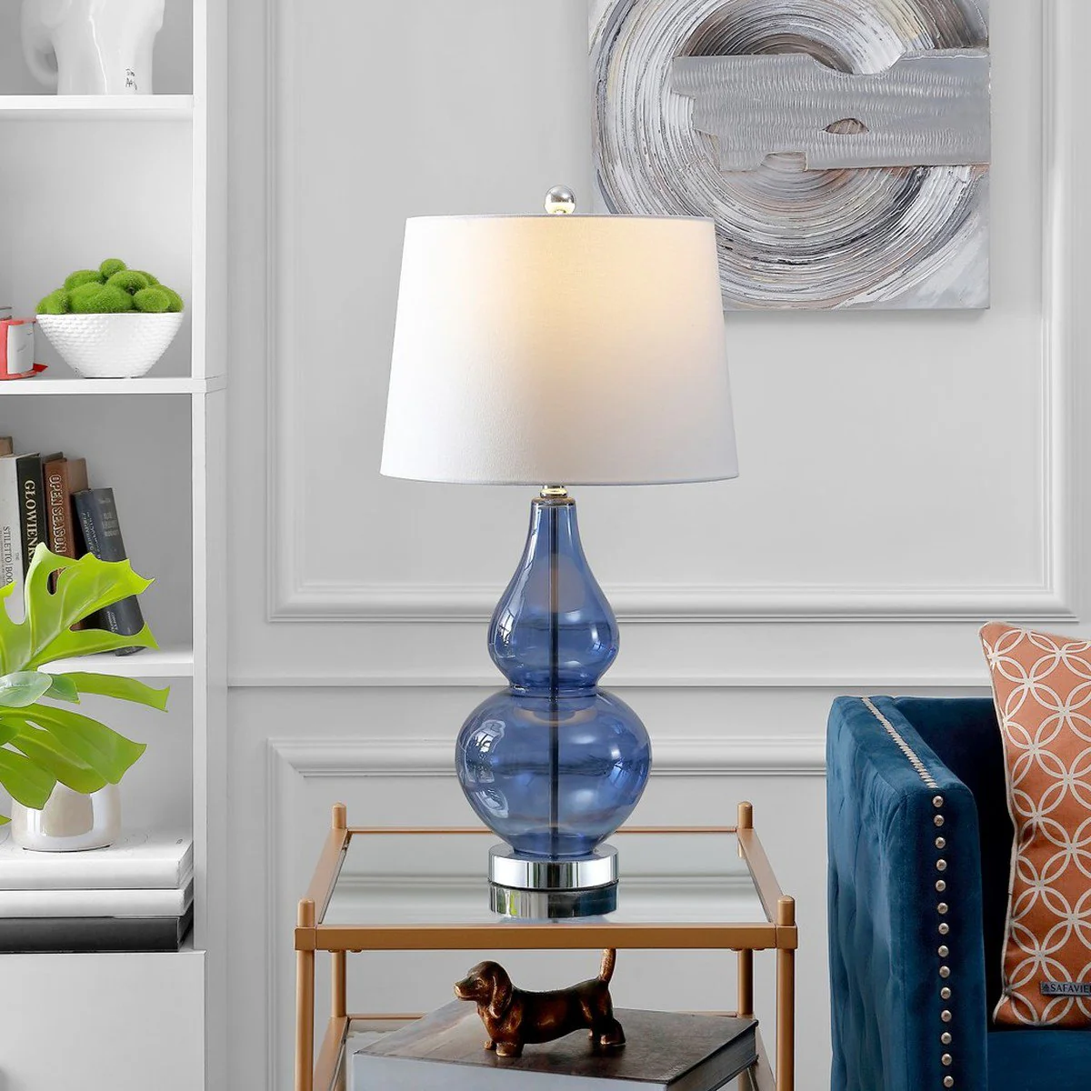 Safavieh Frena Table Lamp Set Of 2 - Blue