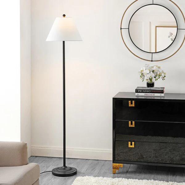 Safavieh Hallie Floor Lamp - Matte Black
