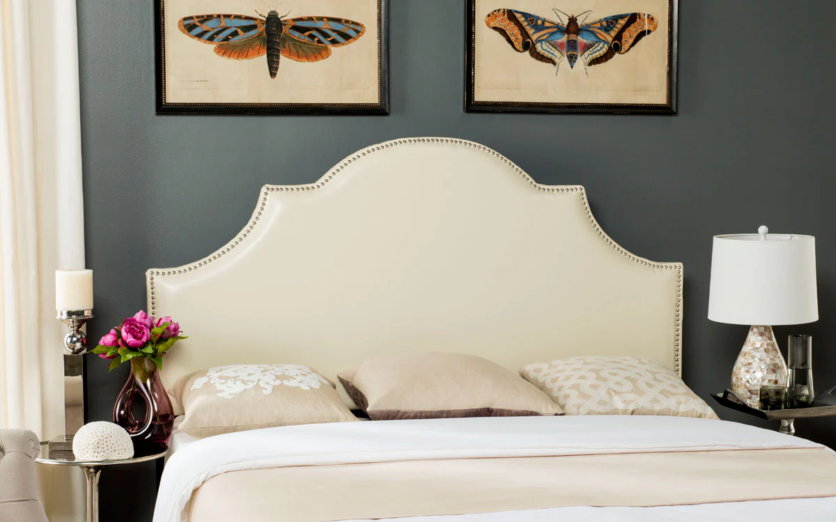 Safavieh Hallmar King Headboard King Size - Flat Cream