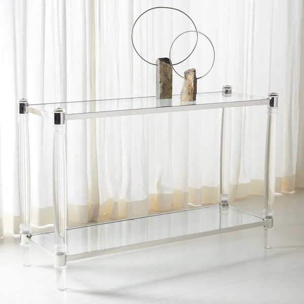 Safavieh Isabelle Acrylic Console Table - Silver