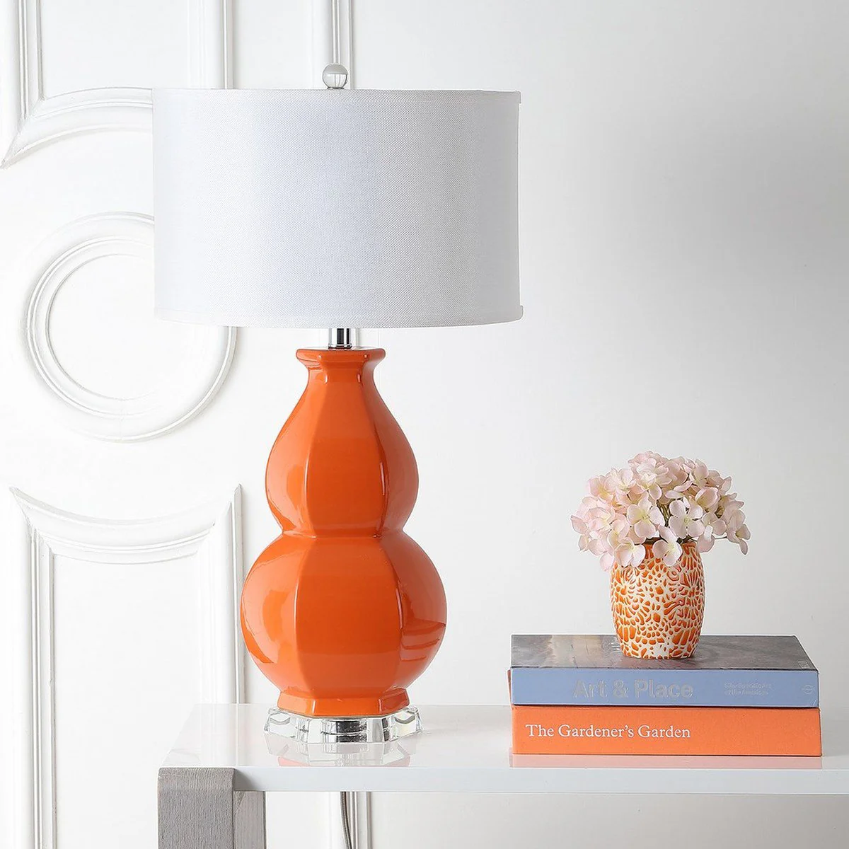 Safavieh Juniper 30-Inch H Orange Table Lamp - Orange