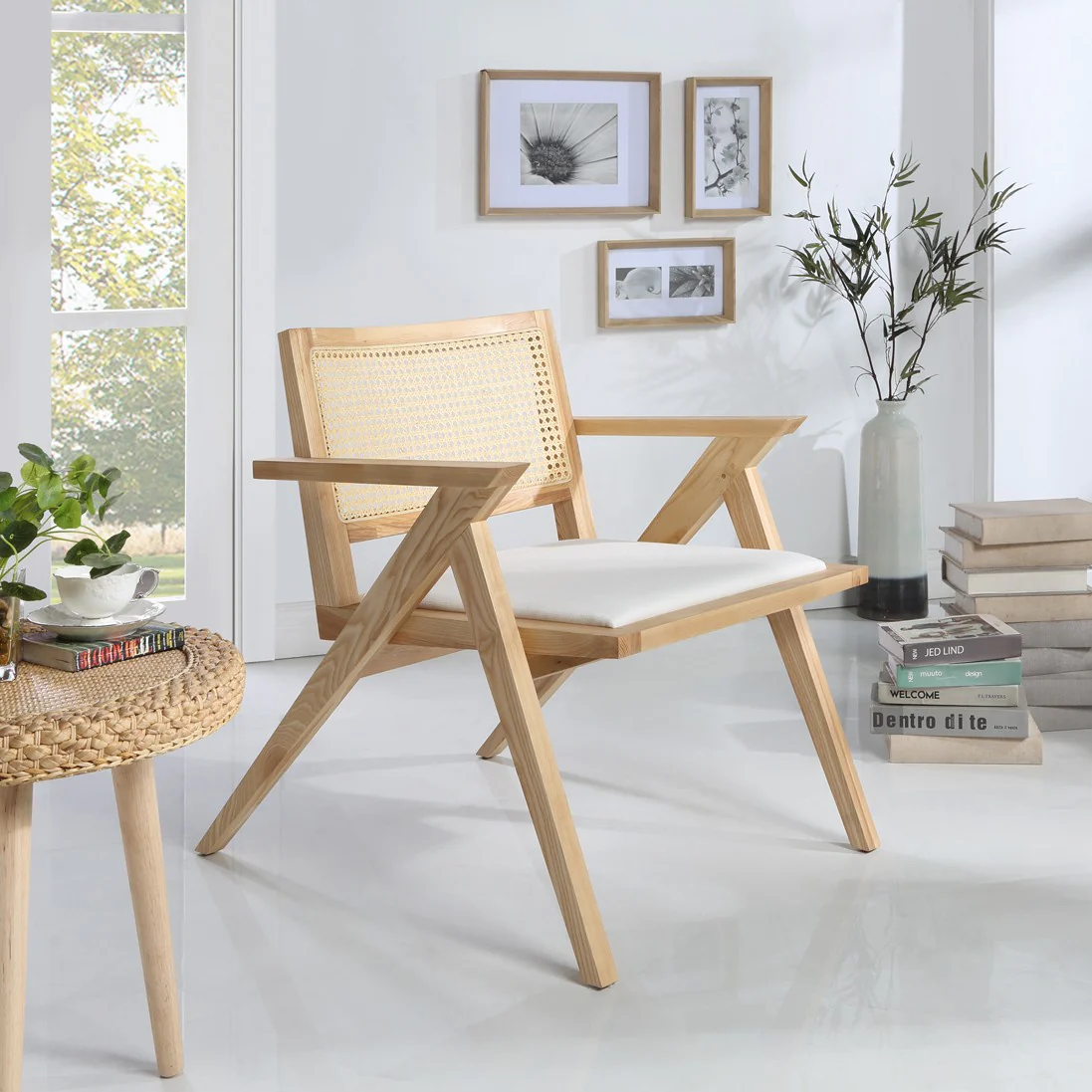 Safavieh Krystine Rattan Accent Chair - Natural