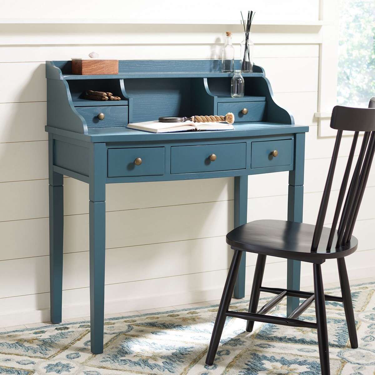 Safavieh Landon 5 Drawer Writing Desk - Slate Teal