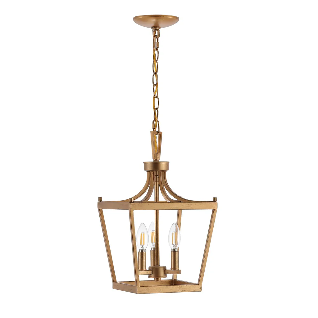 Safavieh Larton 3Lt Pendant - Gold Painted - Image 2