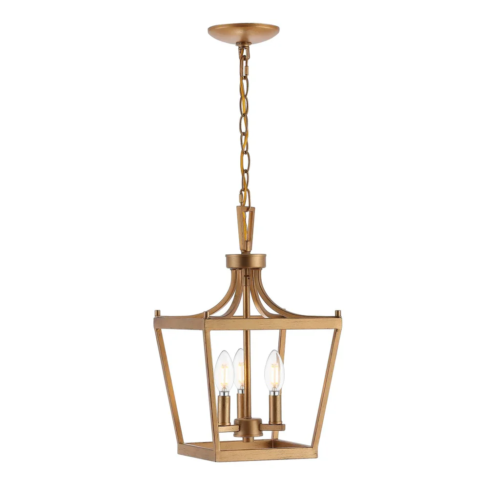 Safavieh Larton 3Lt Pendant - Gold Painted - Image 3