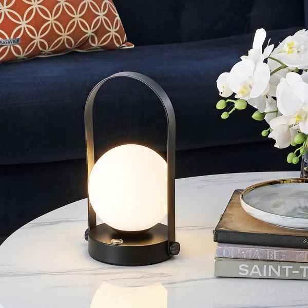 Safavieh Meira, 10 Inch, Black, Iron, Rechargeable Led Table Lamp? - Black Iron