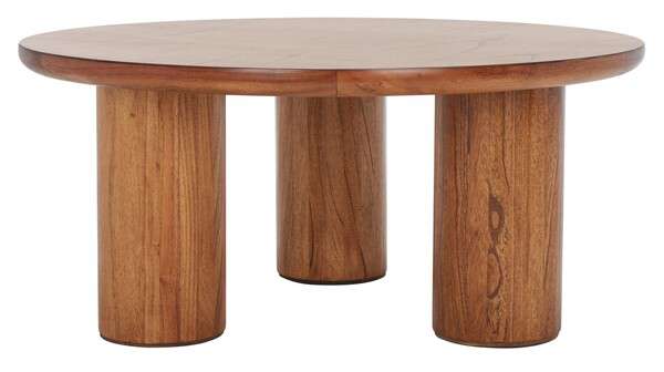 Safavieh Mork 3 Leg Round Coffee Table - Natural