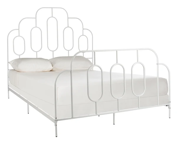 Safavieh Paloma Metal Retro Bed Queen Size - White - Image 2