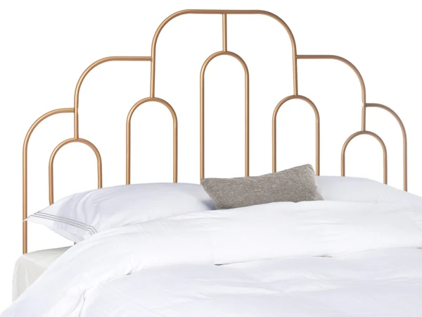 Safavieh Paloma Metal Retro Headboard Queen Size - Gold - Image 2